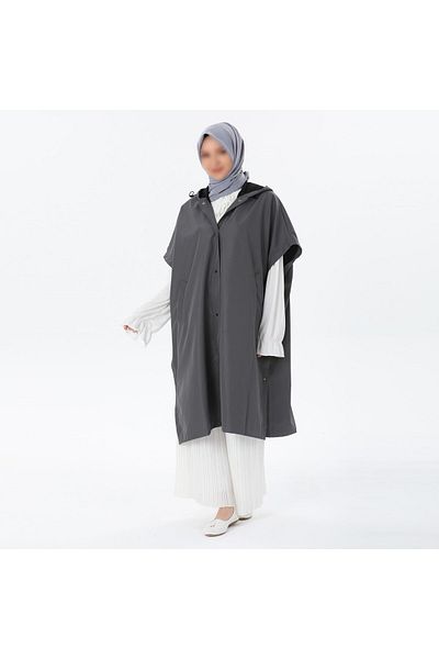 VALENS BOUTİQUE Αδιάβροχο Poncho Ανοιξιάτικο Poncho με κουκούλα