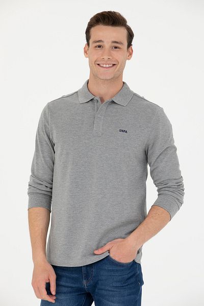 U.S. Polo Assn. Ανδρικό φούτερ σε γκρι Melange Basic 50276314 -VR086