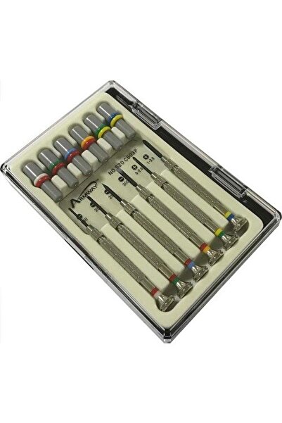 ARMWAY S20C603P Plastik Kutulu Saatçi Tornavida Seti (6 Parça + 12 Ad.Yedek)