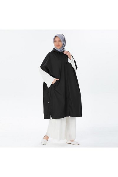 VALENS BOUTİQUE Αδιάβροχο Poncho Ανοιξιάτικο Poncho με κουκούλα