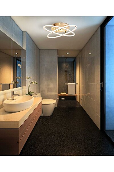 Avonni Atom Modern Avize LED 79W 64x64cm Alüminyum Profil Bakır Avonni-AR-611...