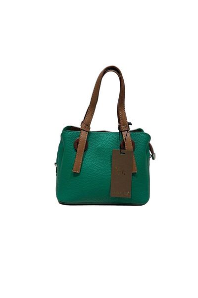 Matthew Cox T775 Green Camel Women's Hand and Shoulder Bag