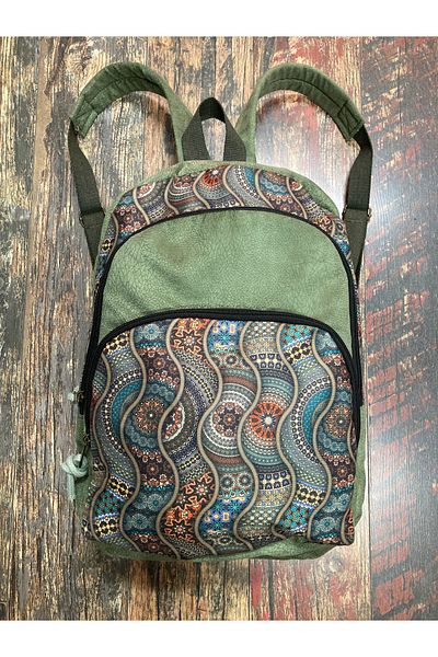 Street Bag Ethnic Authentic Bohemian Αδιάβροχο Φαρδύ Ορθοπεδικό Σακίδιο πλάτης 3 θέσεων