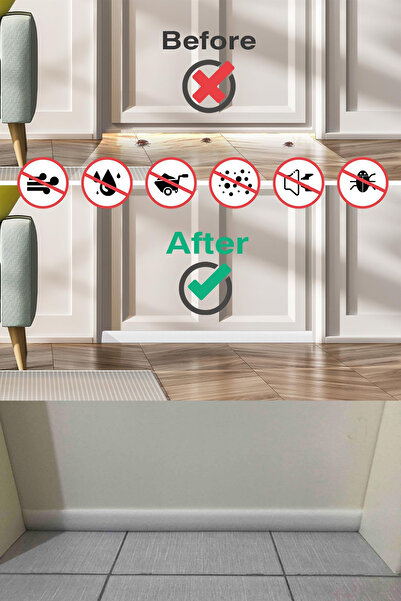 BYENS 3 Adet Kapı Altı Rüzgar Önleyici Isı Yalıtım Süngeri Rüzgarlık Toz Soğuk Sünger Koruması