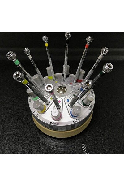 ARMWAY S20E1003S Döner Tablalı Saatçi Tornavida Seti (10 Adet+20 Adet Yedek)