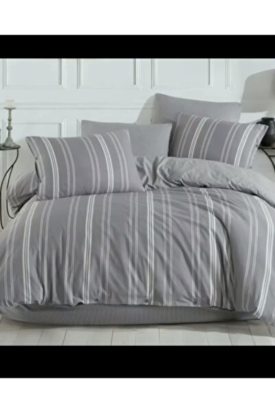 DÜZGÜN طقم غطاء لحاف مزدوج طبيعي - 4 كيس وسادة