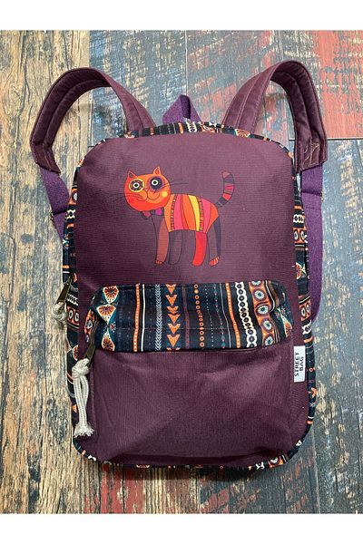 Street Bag Ethnic αδιάβροχο σακίδιο πλάτης Bohemian Cat Pattern - Θήκη Tablet