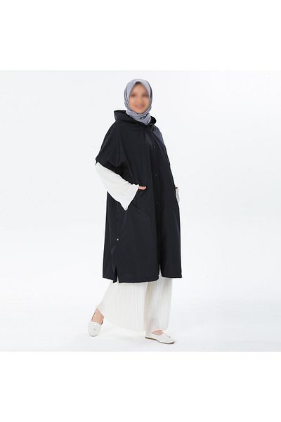VALENS BOUTİQUE Αδιάβροχο Poncho Ανοιξιάτικο Poncho με κουκούλα