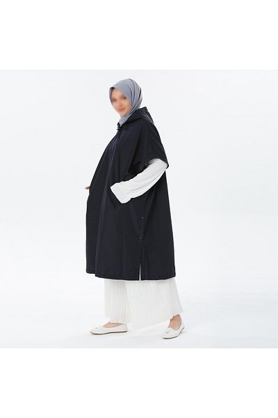 VALENS BOUTİQUE Αδιάβροχο Poncho Ανοιξιάτικο Poncho με κουκούλα