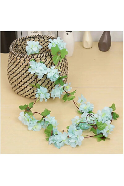 temalife TEMALİFE Yapay Çiçek Bahar Dalı Sarmaşık Japon Kiraz Çiçekli 230Cm 1.Kalite Dolanabilen Model