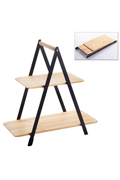 Balsa Grup Μοντέλο Bamboo 2-επιπέδων οργανωτής παρουσίασης, φαγητού και πολλα...