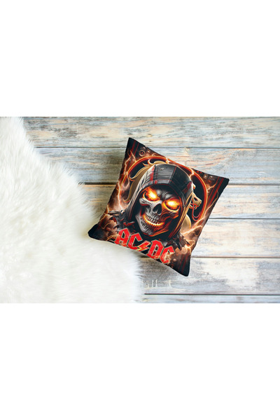 owl bag Metal muzički bend AC DC oko lubanje Sa deznom kvadrat Jastuk KUĆIŠTE