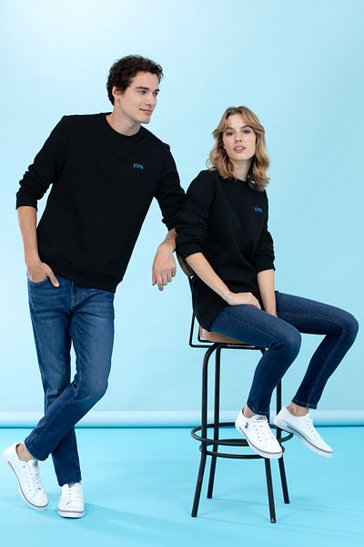 U.S. Polo Assn. Black Crew Neck Basic Sweatshirt 50276089 -Vr046