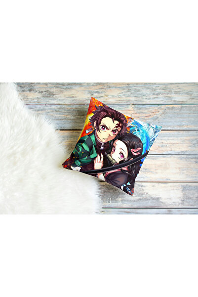 owl bag Husa de perna patrata cu model Demon Slayer tanjiro si nezuko