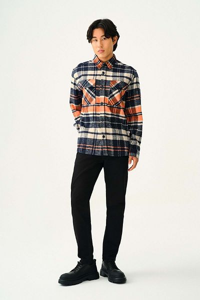 Loft Lf 2037211   Luxs Wooden Shirt - Dark Blue - XXL - St07828-Dark Blue-Xxl