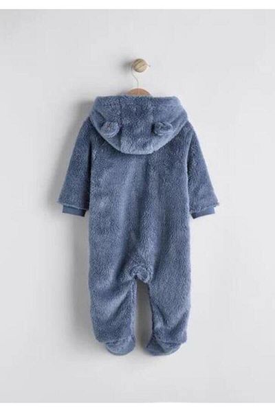 Next Baby Zippered Hooded Fleece Jumpsuit