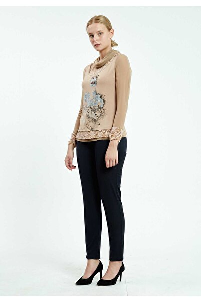 istanmall ΜΑΚΡΥΜΑΝΙΚΗ ΜΠΛΟΥΖΑ ΜΕ ΣΤΑΙΡΙΑ ΣΕ ΧΡΩΜΑ ΜΠΛΕ SER17008CAM