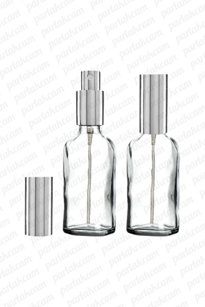 parlakcam 50ml Gümüş Renkli Full Metal Lüx Sprey Şişe Parfüm Kolonya vb İçin ...