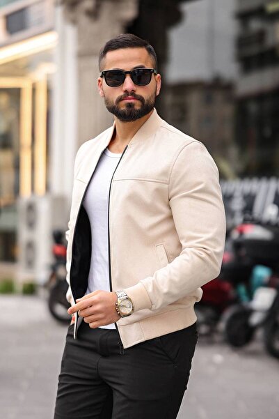 LOES MOMENT Yeni Sezon Erkek Kolej Model Süet Ceket