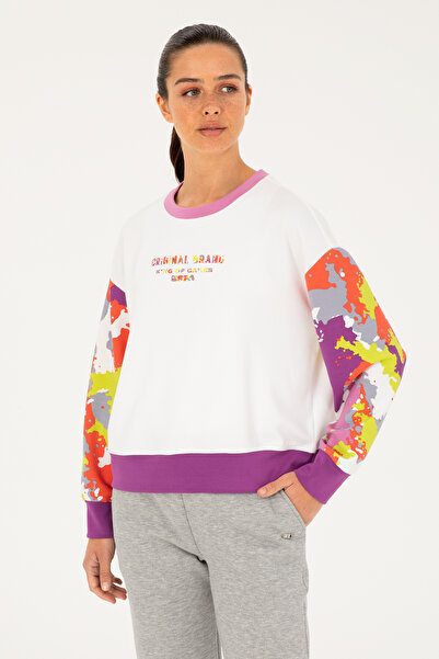 U.S. Polo Assn. سويت شيرت نسائي أبيض -50284346-VR013