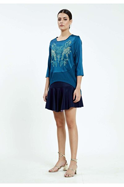 istanmall Μπλούζα Animal με τύπωμα μεσαίου μεγέθους - Regular Fit SER21342SYH