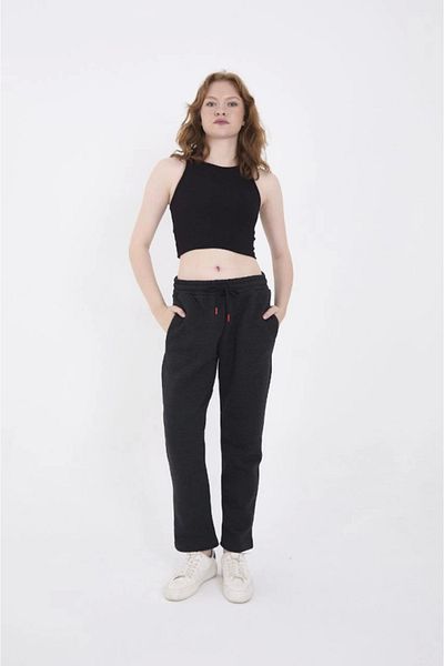 Simala Παντελόνι Anthracite Unisex Three Thread Basic Sweat