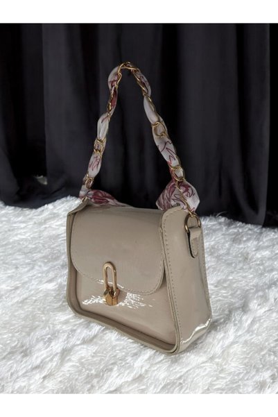 Julshen Geantă de damă din piele lacuită 18x17 Geantă de mână elegantă