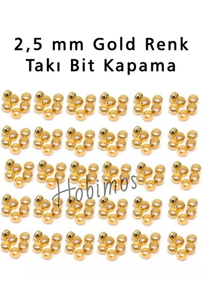 Hobimos 250 Τεμάχια 2,5 mm Χρυσό Χρώμα Bit - Jewelry Bit και Συσκευή Κατασκευής