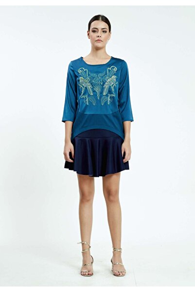 istanmall Μπλούζα Animal με τύπωμα μεσαίου μεγέθους - Regular Fit SER21342SYH