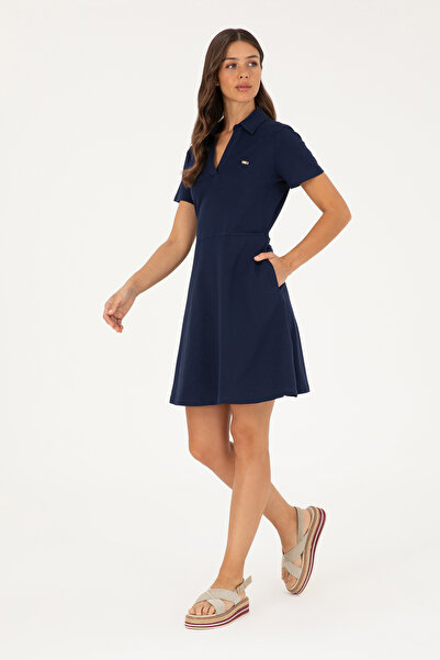 U.S. Polo Assn. Γυναικείο πλεκτό φόρεμα σε μπλε ναυτικό χρώμα 50282907-VR033
