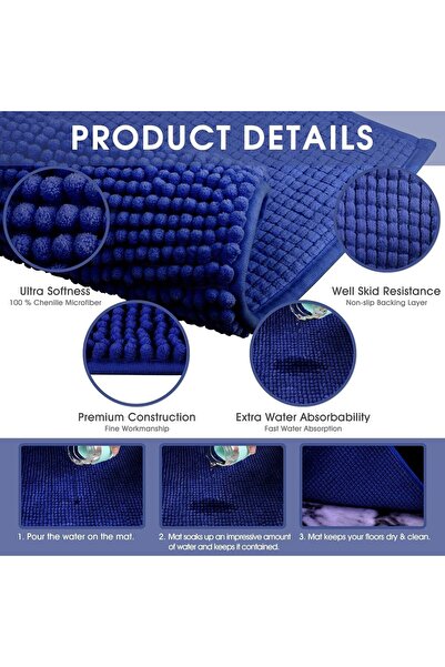 ORCHID CHENILLE BATH MAT 50*80CM