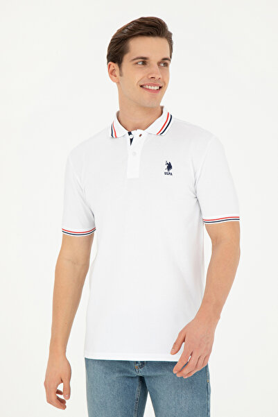 U.S. Polo Assn. Bílé pánské tričko – základní model50284639-VR013
