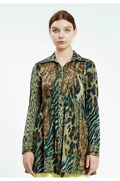 istanmall Туника с дълги ръкави и животински принт SER11018YSL