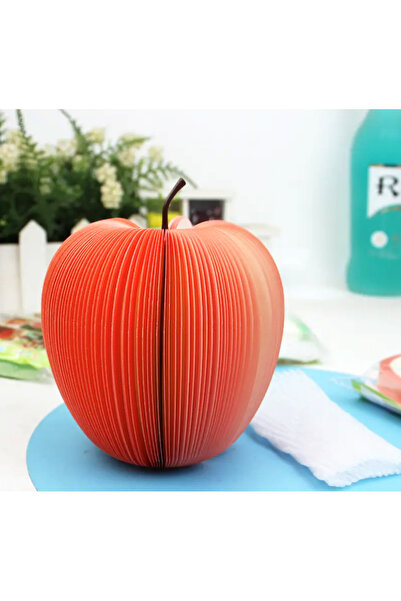 UrbanCove Co 1 Piece Creative Fruit Shaped Notepads and Desk Decor - Green Apple, Red Apple and Pear