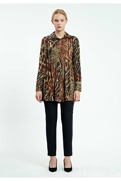 istanmall Туника с дълги ръкави и животински принт SER11018KHV