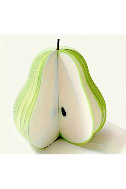 UrbanCove Co 1 Piece Creative Fruit Shaped Notepads and Desk Decor - Green Apple, Red Apple and Pear