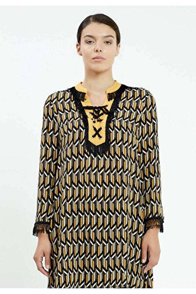 istanmall Туніка з довгими рукавами та графічним візерунком - SER25399SAF