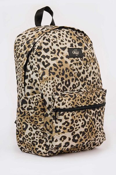DeFacto Women's Leopard Patterned Backpack D9776Axns