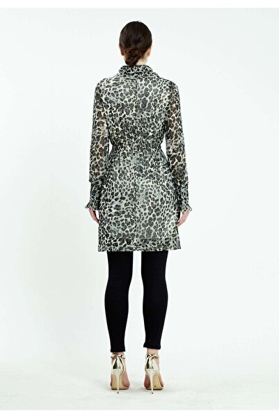 istanmall Long Sleeve Animal Print Regular Tunic Ser13322Syh