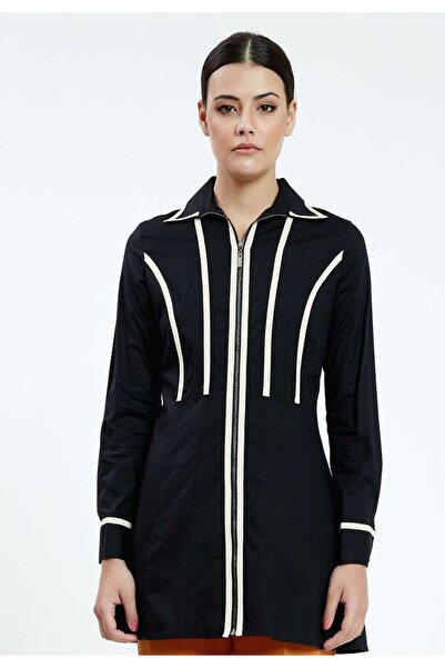 istanmall Μακρυμάνικο ριγέ τουνίκ - Regular Fit SER23384SBE