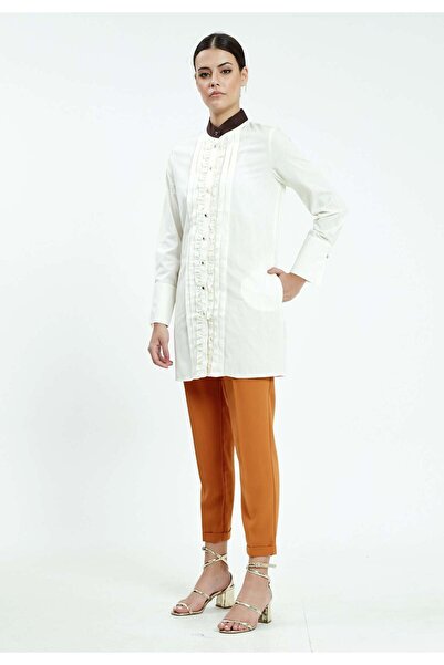 istanmall ДОВГОРУКА ОДНОТОННА ТУНІКА REGULAR SER23380EKK