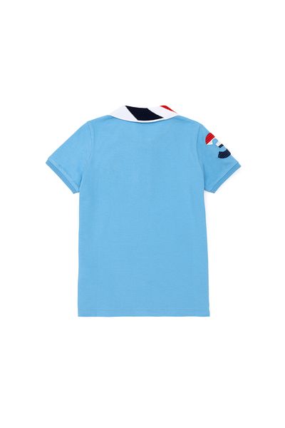 U.S. Polo Assn. Μπλουζάκι με λαιμόκοψη για αγόρια με βασικό τιρκουάζ 50263006 -VR093