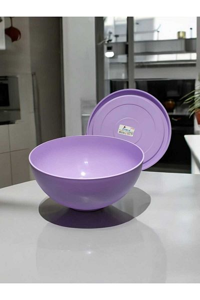 Zambak Plastik 5.5Lt Lily Round Bowl with Lid
