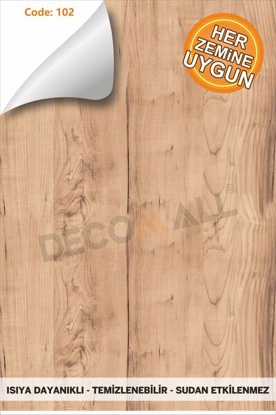 DECOMALL Code 102 Suya Dayanıklı Mutfak Banyo Zemin Mermer Mobilya Fayans Yapışkanlı Folyo Kaplama