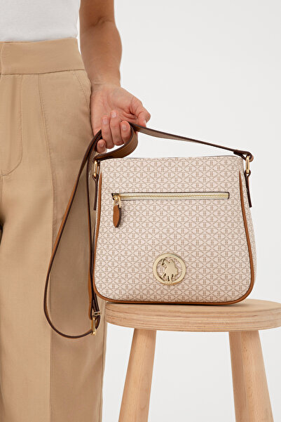 U.S. Polo Assn. Women's Beige Crossbody Bag 50293698 -Vr011
