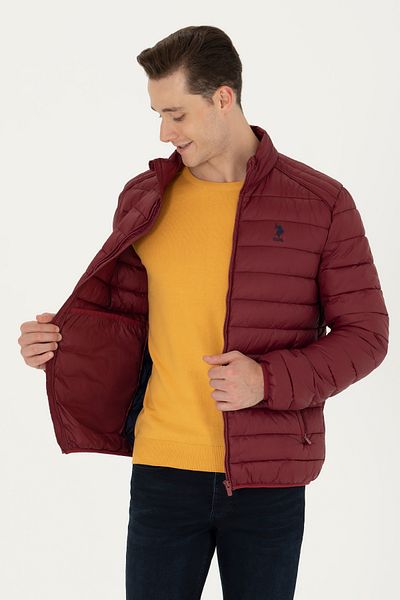 U.S. Polo Assn. Men's Burgundy Coat 50271078 -Vr177