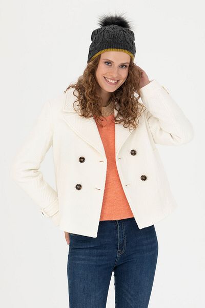 U.S. Polo Assn. Women's Cream Stamp Coat 50271203 -Vr071