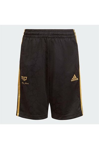 adidas Kids Boy Mo Salah 3 Stripes Shorts, Black