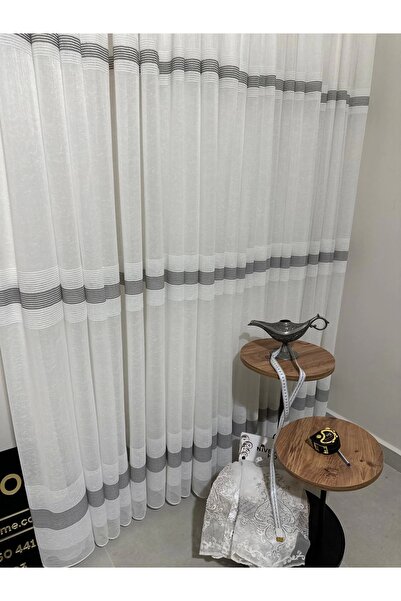 NİVEMESHOME Nivemeshome Keten Maya W011905.804 1/2,5 Sık Pileli Tül Perde Apm