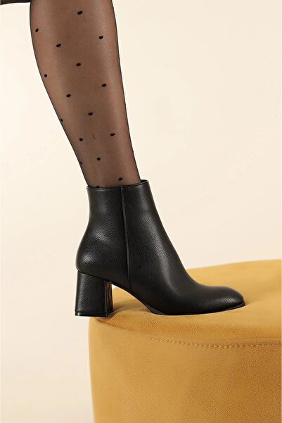 Elf Shoes & Bags ELF SHOES Kadın Deri Topuklu Günlük Bot